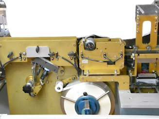 STICKER APPLICATOR /CARD AFFIXER, USED 