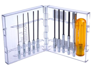 ALL HEX SOCKET TYPE SCREWDRIVER SET, 11 PIECES 
