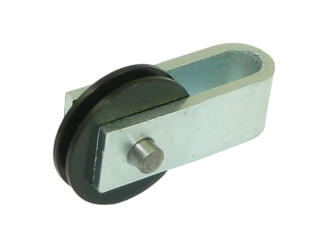 POLEA DE PLÁSTICO CON YUGO 