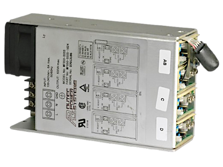 809513-002570908-001 Platinen POWER SUPPLY, 500W, 24VDC W/FILTER AND 37CFMI FAN, USED   