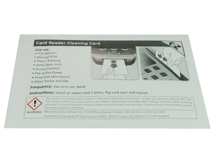 589248-004 (598248-001) Datacard Datacard CARD, CLEANING, IAT/210   