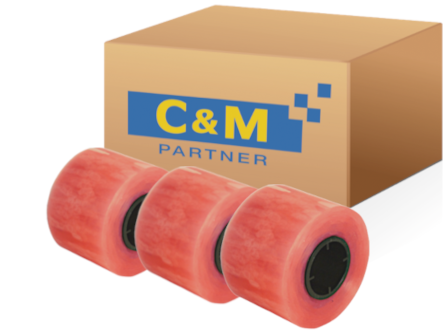 713524 (36x 586526-001) Datacard 9000 Material Cinta de limpieza, rosa, OEM (estuche)   