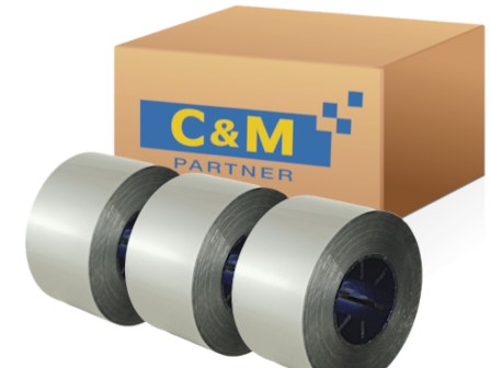 718384 (16x 559789-507) Material Datacard MX Datacard Farbband, Silber, OEM (caja)   