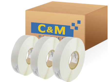 718882 (4x 599533-701) Datacard MX Material Étiquettes adhésives UltraForm (case)   