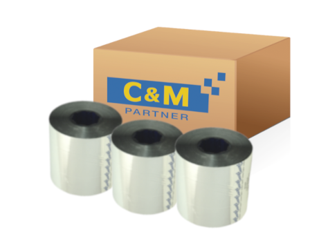 719426 (12x 559790-513) (743913) Datacard Lámina en relieve, plata metalizada, OEM (estuche)   