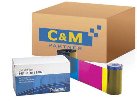 721044 (16x 535000-007) (552854-620) Material de escritorio Datacard Cinta, YMCKT-K (estuche)   