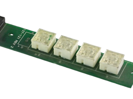 806238-887 , 180-597 Datacard SPARE, PCB END COVER SWITCH GRN, USED   