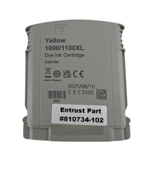 810734-102 Datacard Desktop Material Cartouche d'encre à colorant jaune (1)   