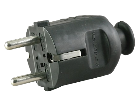 910.170 Zebra POWER PLUG 16A 250V DE/FR Type F/E (CEE 7/7)   